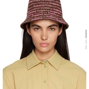 JACQUEMUS
Brown Le Raphia 'Le Bob Bordado' Bucket Hat